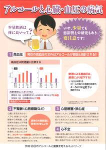 アルコールと心臓・血圧の病気